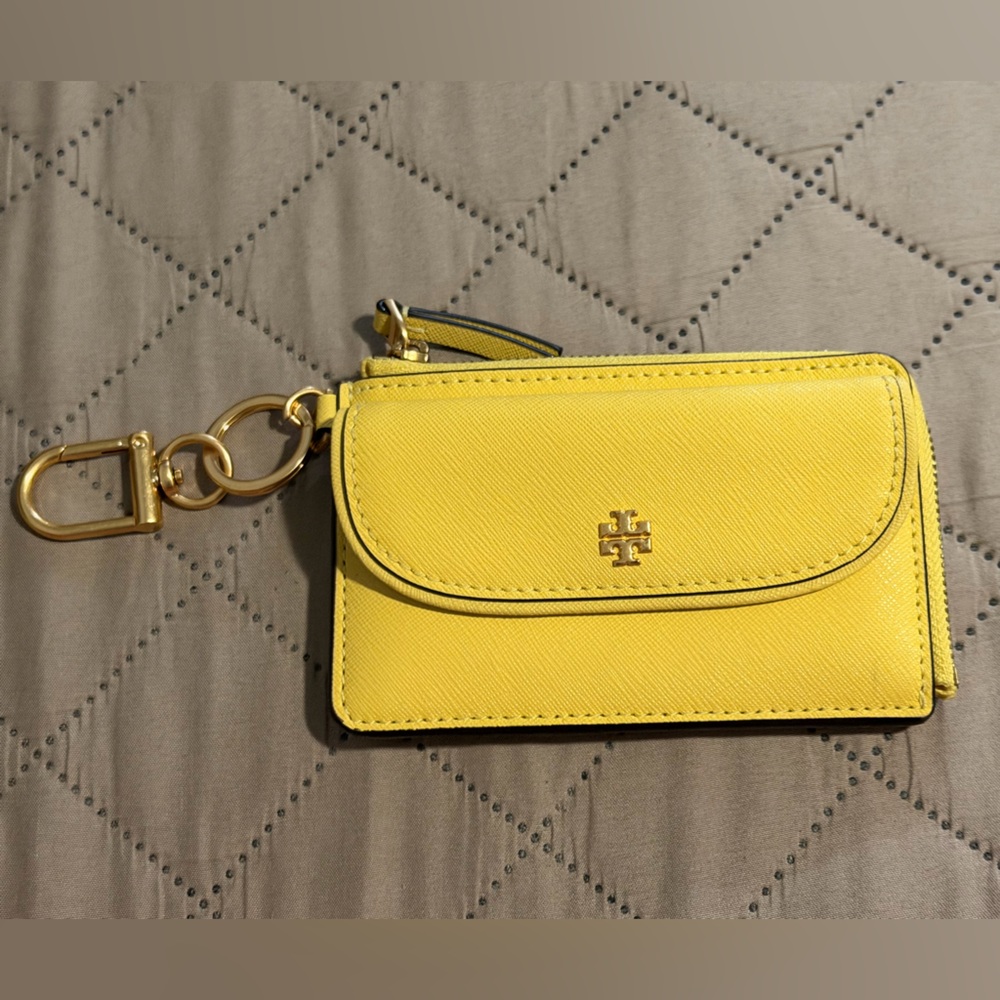 Tory Burch Yellow Phone Case with Chain